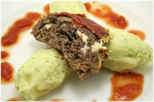 Hackbraten mit Tomate Hackbraten mit Tomate