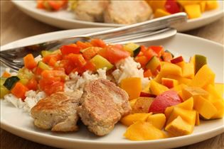 Schweinefilet mit Gemüse Schweinefilet mit Gemüse