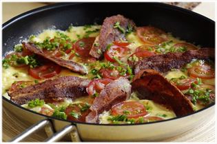 Omelett mit Bacon Omelett mit Bacon