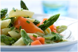 Pastasalat mit Lachs Pastasalat mit Lachs