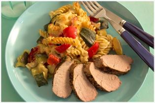 Schweinefilet mit Salbei und Pastagratin Schweinefilet mit Salbei und Pastagratin