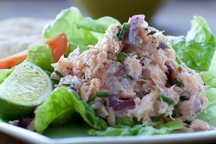 Pitabrot mit Forellenmousse Pitabrot mit Forellenmousse
