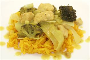 Indonesische Reistafel mit Pute Indonesische Reistafel mit Pute