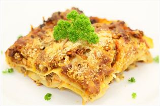 Lasagne mit Hüttenkäse