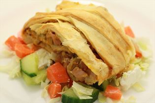 Schinkenstange mit Krautsalat Schinkenstange mit Krautsalat