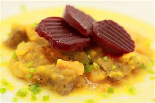 Labskaus mit Süßkartoffeln Labskaus mit Süßkartoffeln