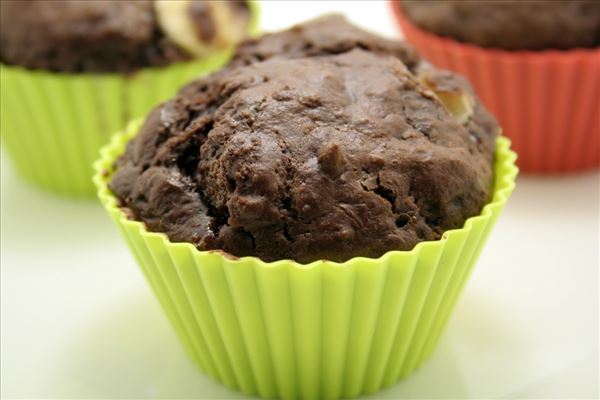 Muffins mit dreifach Schokolade