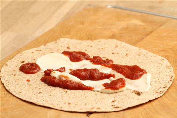 Mexikanische Wraps mit Hähnchen