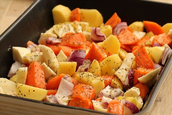 Schweinefilet mit Ofengemüse