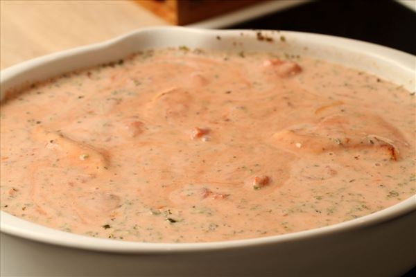 Putenfilet in Tomaten-Käse-Sauce