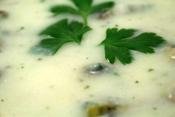 Blumenkohlsuppe mit Champignons