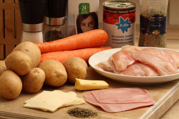 Cordon bleu mit Kartoffelpüree