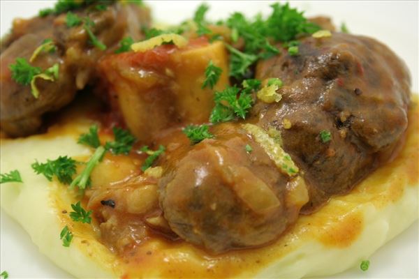 Osso buco mit Kartoffelpüree