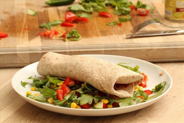 Mexikanische Wraps mit Schweinefleisch