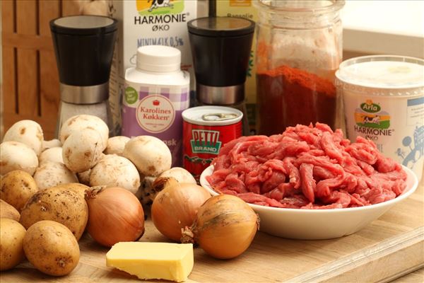 Bœuf Stroganoff mit Kartoffelpüree