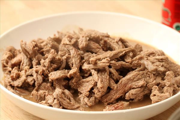 Bœuf Stroganoff mit Kartoffelpüree