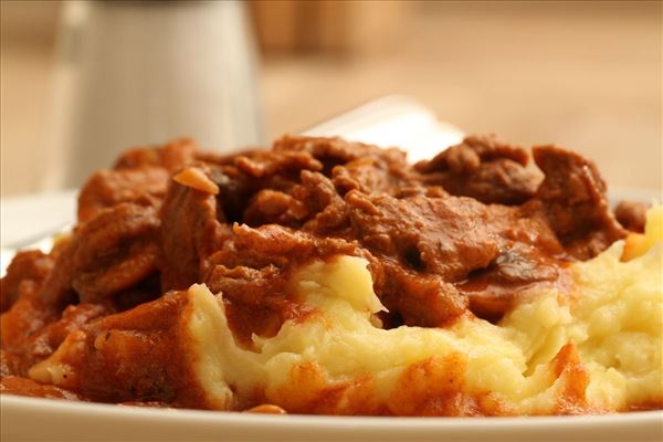 Bœuf Stroganoff mit Kartoffelpüree