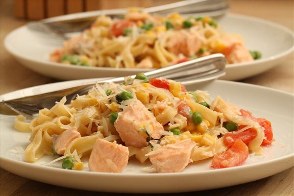 Pasta mit Lachs