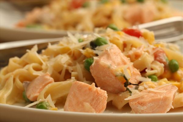 Pasta mit Lachs