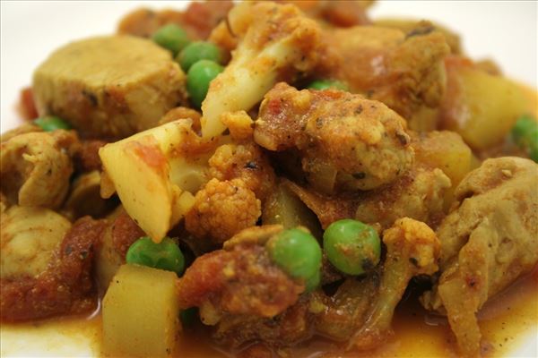 Hähnchenbrust mit indischem Curry