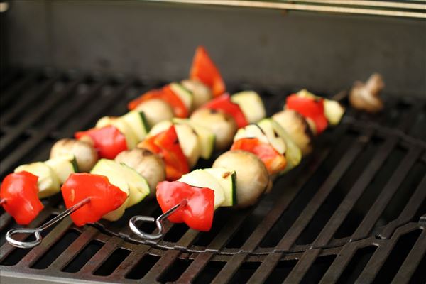 Gemüsespieß mit Rindersteak