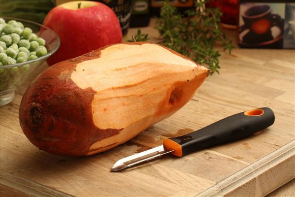 Süßkartoffeln mit Pute und Spitzkohl