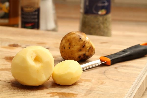 Ofen-Eierkuchen mit Kartoffeln und Schinken