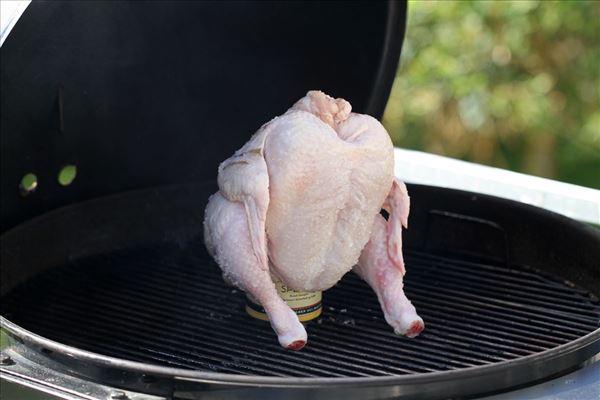 Hähnchen auf Dose mit Herbst-Rohkost