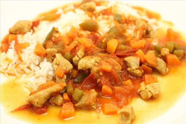 Einfacher Filettopf mit Rosmarin und Reis