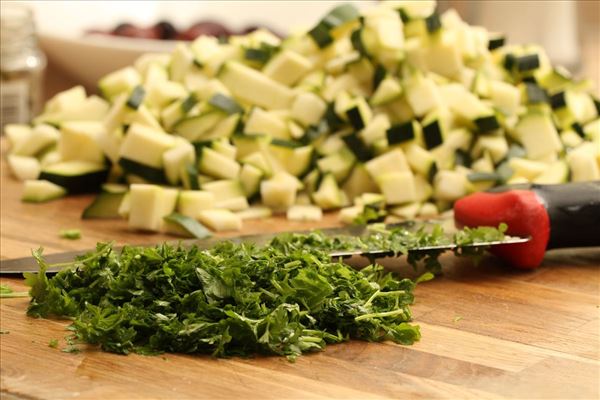 Risotto mit Erbsen und Zucchini