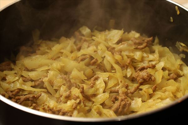 Currykohl mit Hackfleisch