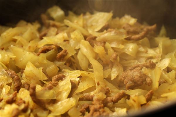 Currykohl mit Hackfleisch