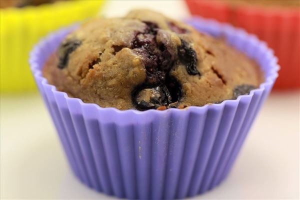 Heidelbeermuffins mit Haferflocken